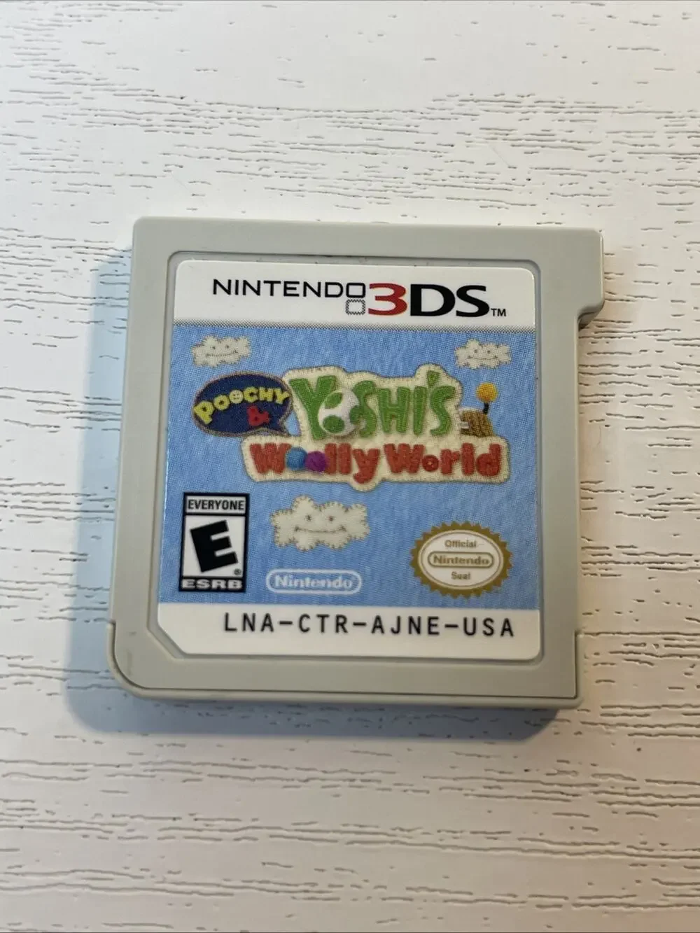 POOCHY & YOSHI'S WOOLLY WORLD - NINTENDO 3DS - CART ONLY *TESTED & WORKING*